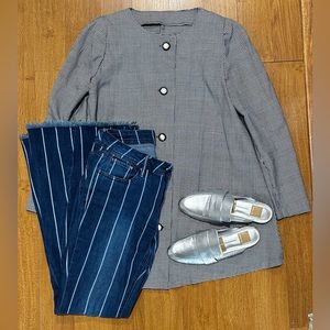 Dolce Vita Silver Mule Slides